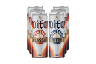 Vital Cold Brew Classic and Nitro coffee cans 