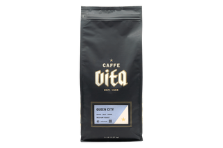 5lb bag of Queen City front, no background. 